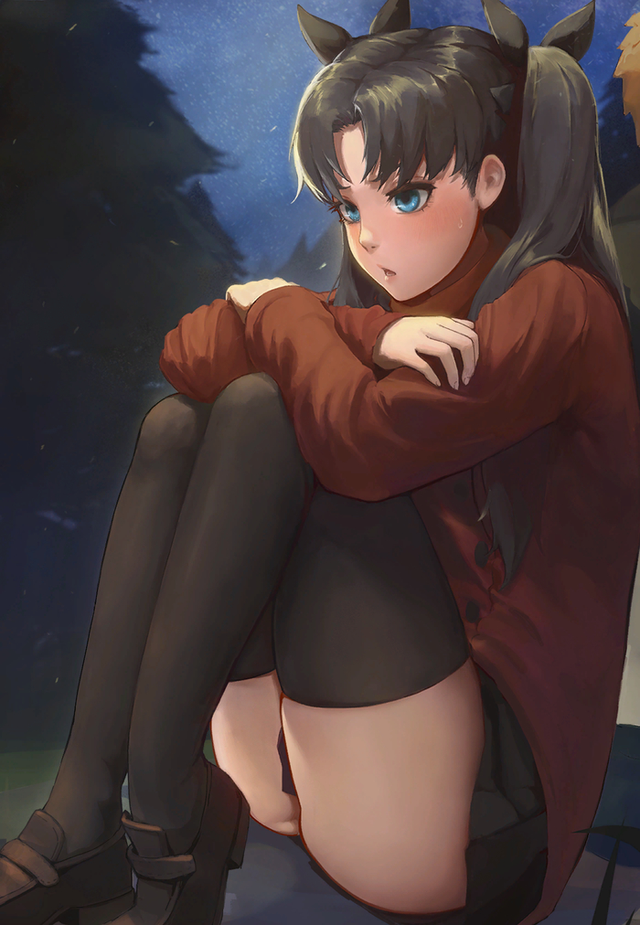  Fate, Fate-stay Night, Tohsaka Rin, Anime Art, 