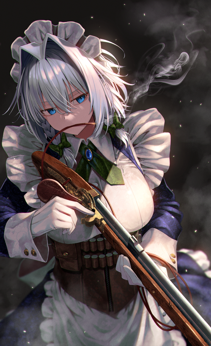 Izayoi Sakuya Touhou, Izayoi Sakuya, Anime Art, , Greenkohgen