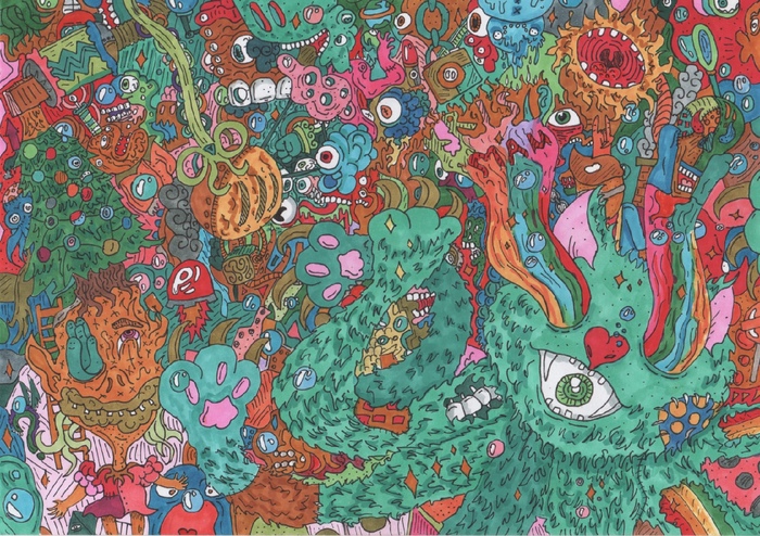 Цветной дудлинг