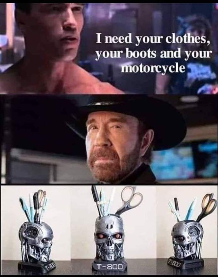 Когда Чак Норрис встретил Терминатора