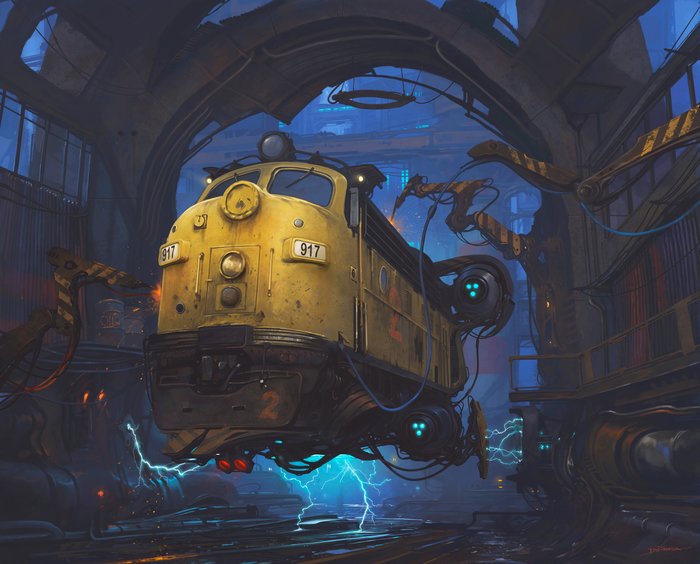&quot;Congurbano Machines: Dungeon Train Shop&quot; byAlejandro Burdisio