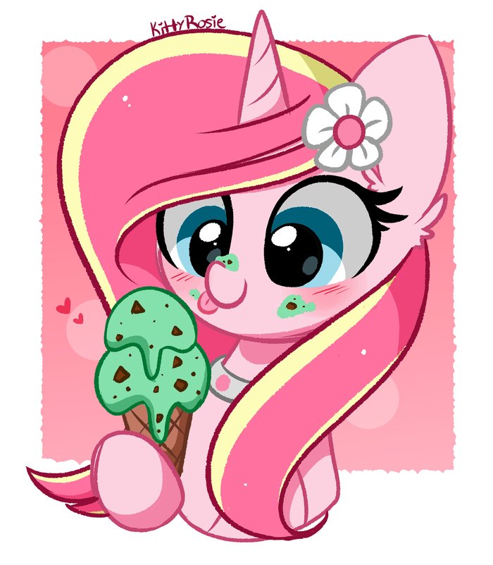 Mint chocolate chip My Little Pony, Original Character, Kittyrosie, Ponyart