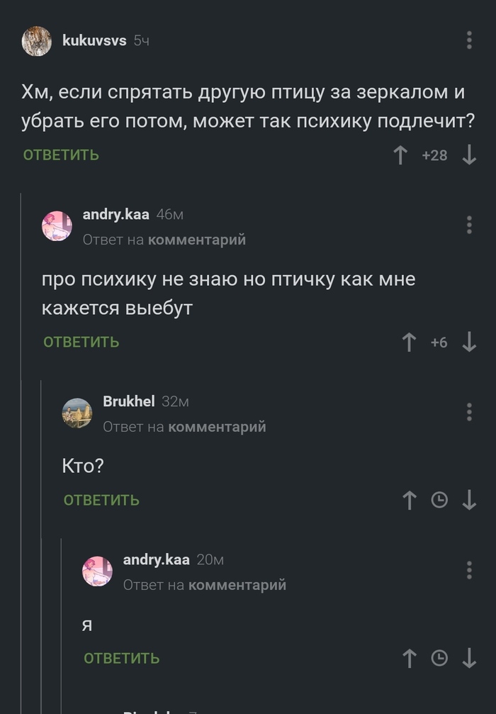 Птичку жалко