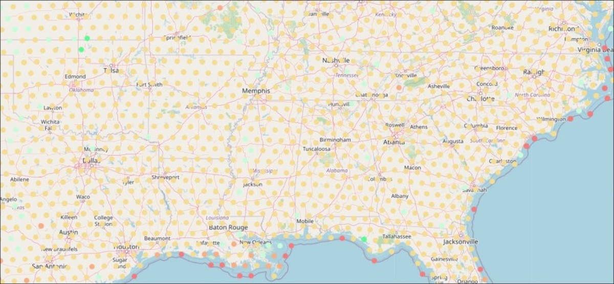 Карта покрытия старлинк