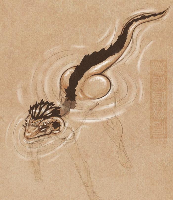 Плавающая аргонианка