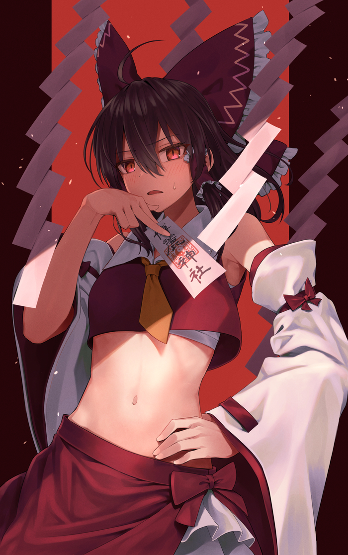 Hakurei Reimu Touhou, Hakurei Reimu, , Anime Art, Greenkohgen