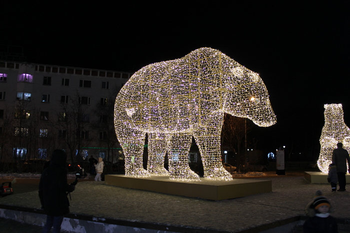 Мурманск новогодний - 2022 Кольский полуостров, Север, История, Город, Праздники, Новый Год, Иллюминация, Огни, Украшение, Гирлянда, Арт, Настроение, Зима, Рождество, Мурманск, Достопримечательности, Длиннопост