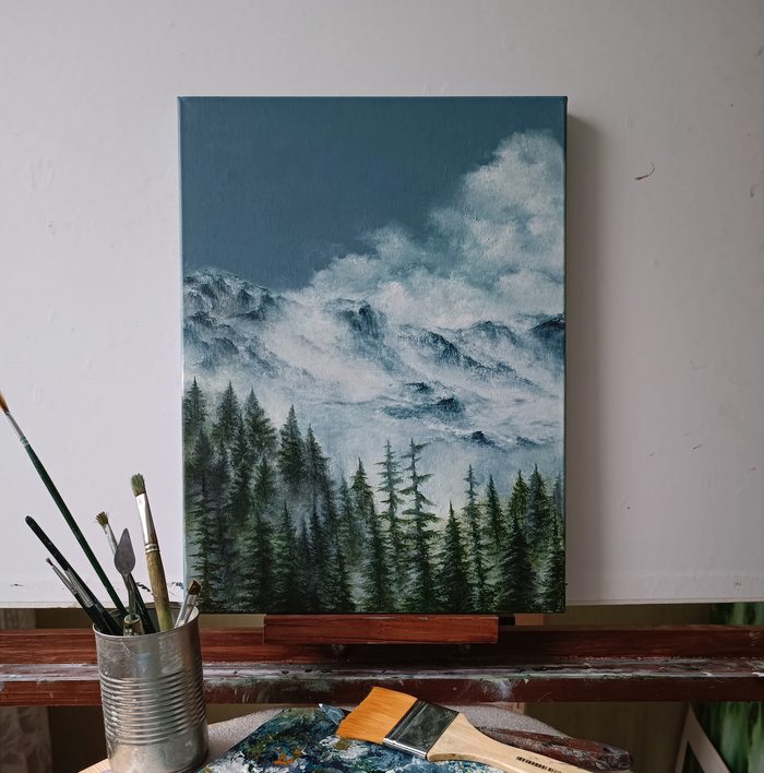 Холст, акрил, 30x40 см