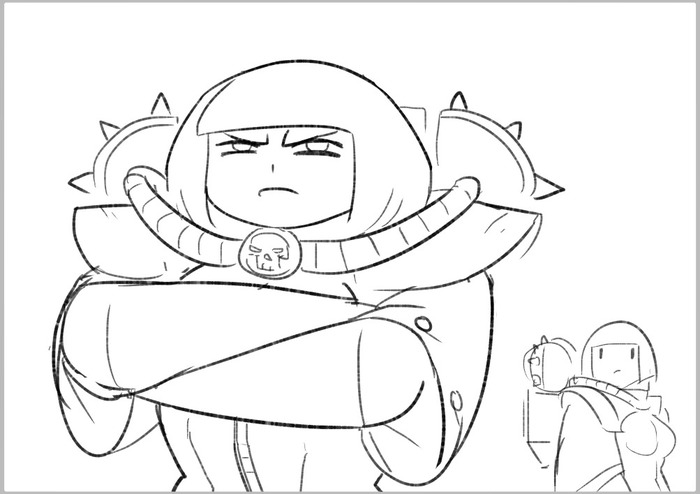 Wh40k Humor Sketches by BolterToKokoro Bolter to Kokoro, Warhammer 40k, Wh Art, Wh humor, Adepta Sororitas,  , Adeptus Astartes, Techpriest, Tyranids, Saint Celestine, Demonette, 