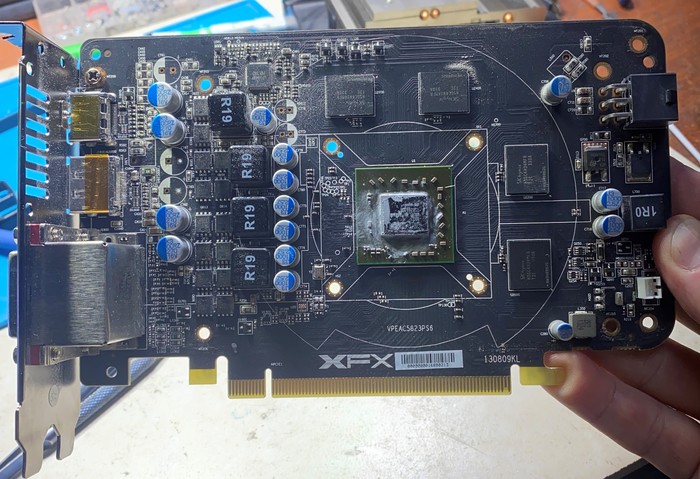 Простой ремонт простой видеокарты XFX R7 260X Видеокарта, AMD, Mosfet, Ремонт техники, Длиннопост, Ремонт видеокарт