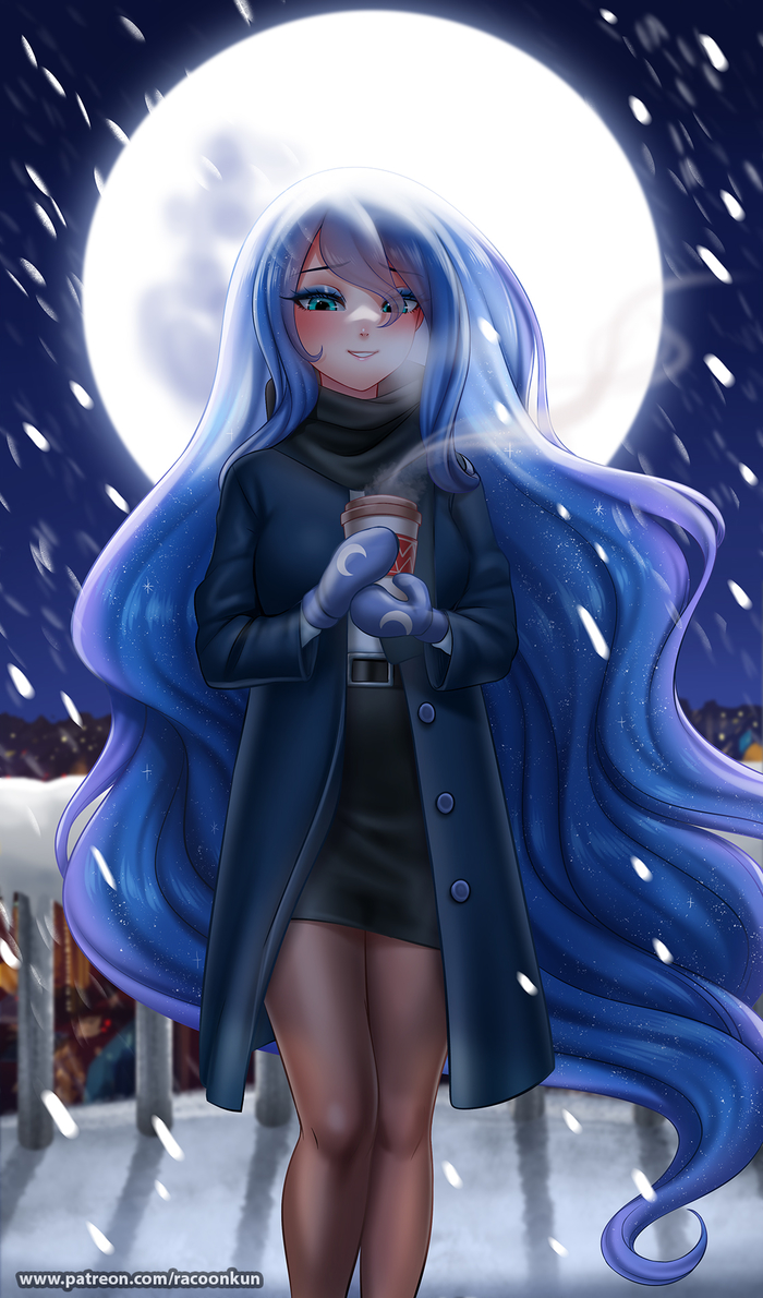  My Little Pony, Ponyart, Princess Luna, Racoonkun, 