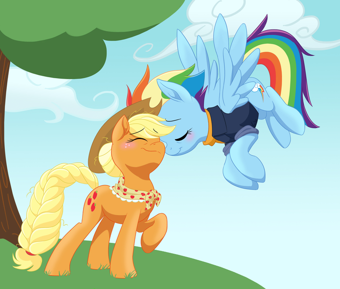    My Little Pony, Applejack, Rainbow Dash, Ponyart, , , 