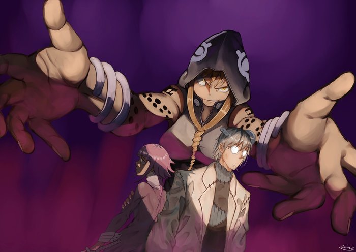 Medusa Gorgon , , Anime Art, Soul Eater,  , Franken Stein, Crona