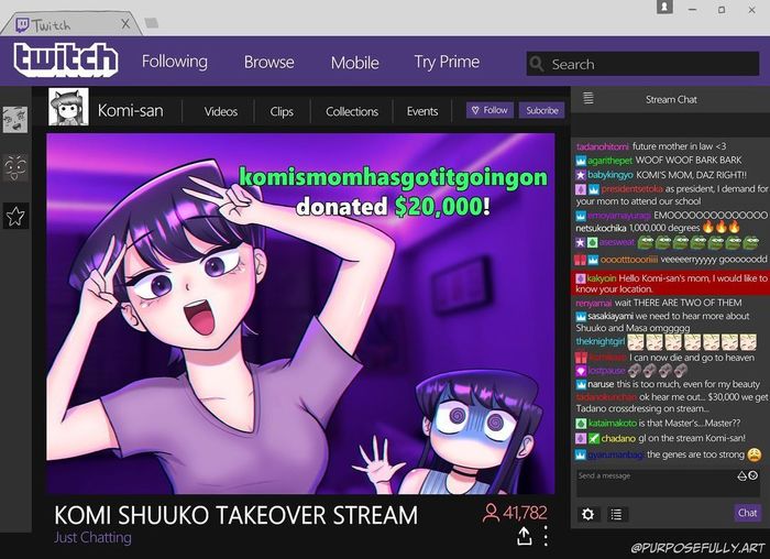 Ответ на пост «Коми-сан нашла работу»