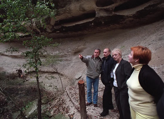 Фото из другой реальности Владимир Путин, Джордж Буш, США, Прошлое, Сюрреализм, Политика, Длиннопост