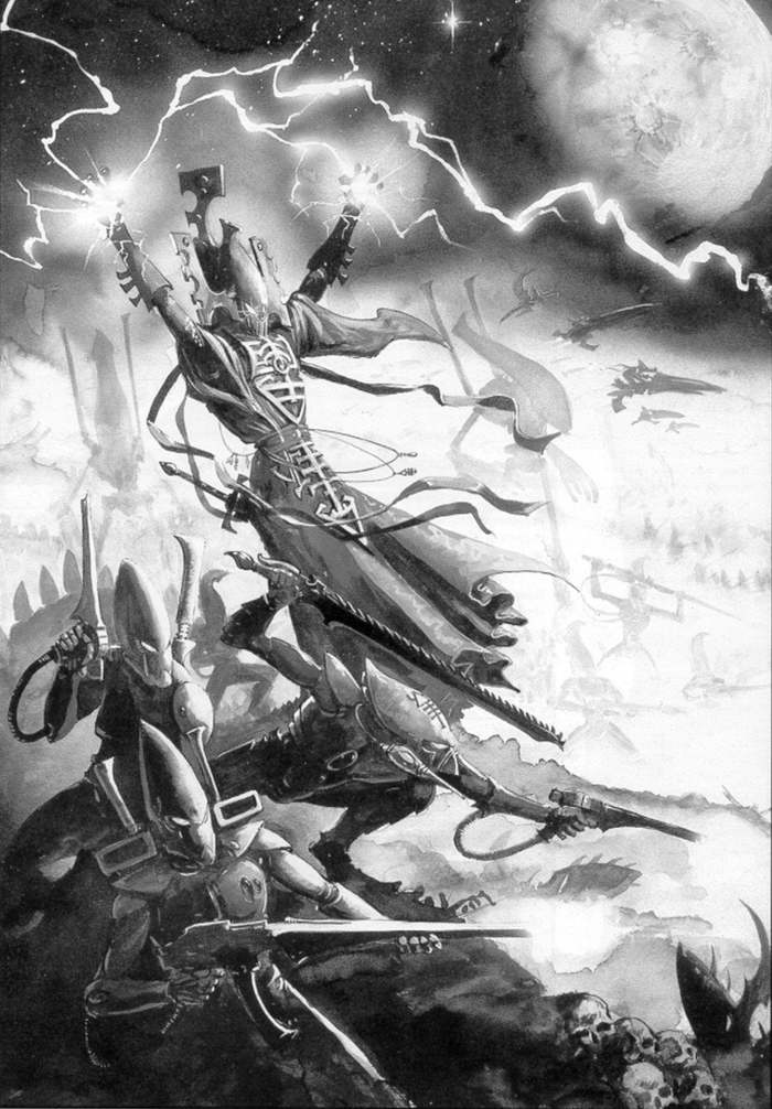 Eldar Warhost (3rd Edition Codex) Wh Art, Warhammer 40k, Eldar, Striking Scorpions, Wraithlord