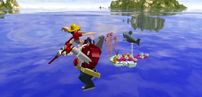 Hody Vs Luffy LEGO, One Piece, Monkey D Luffy, Ldd, , 3D , , , 