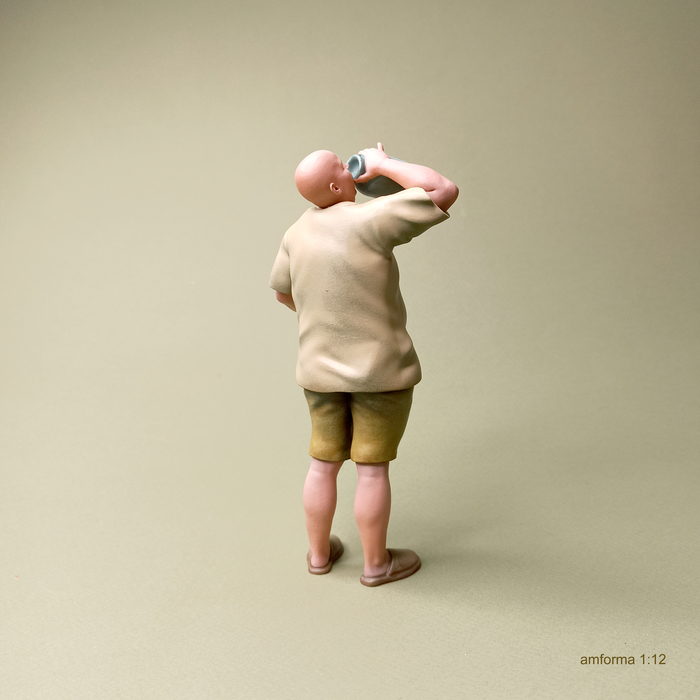 Сушняк Миниатюра, Моделизм, Стендовый моделизм, Покраска миниатюр, Масштабная модель, 3D печать, 3D моделирование, 3D, Фигурки, Сушняк, Мужчины, Настоящий мужик, Мужики поймут, Пузо, Лысые, Длиннопост, Рукоделие без процесса