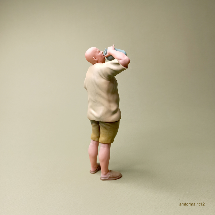 Сушняк Миниатюра, Моделизм, Стендовый моделизм, Покраска миниатюр, Масштабная модель, 3D печать, 3D моделирование, 3D, Фигурки, Сушняк, Мужчины, Настоящий мужик, Мужики поймут, Пузо, Лысые, Длиннопост, Рукоделие без процесса