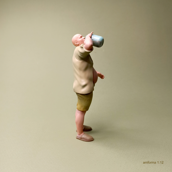 Сушняк Миниатюра, Моделизм, Стендовый моделизм, Покраска миниатюр, Масштабная модель, 3D печать, 3D моделирование, 3D, Фигурки, Сушняк, Мужчины, Настоящий мужик, Мужики поймут, Пузо, Лысые, Длиннопост, Рукоделие без процесса