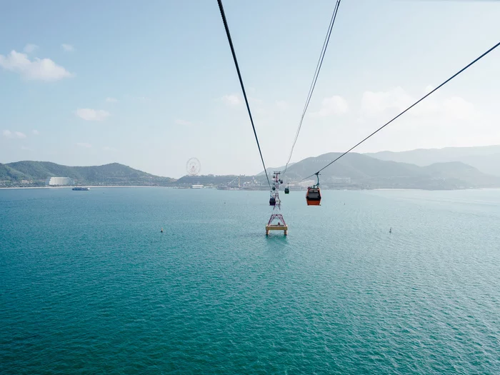 Самая длинная канатная дорога над морем. Парк развлечений Vinpearl Путешествия, Вьетнам, Отдых, Достопримечательности, Отпуск, Длиннопост