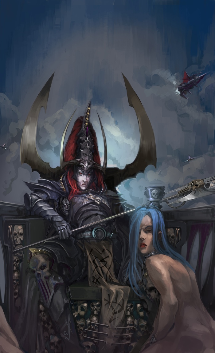 Asdrubael Vect by Nictanova Nictanova, Warhammer 40k, Wh Art, Dark Eldar