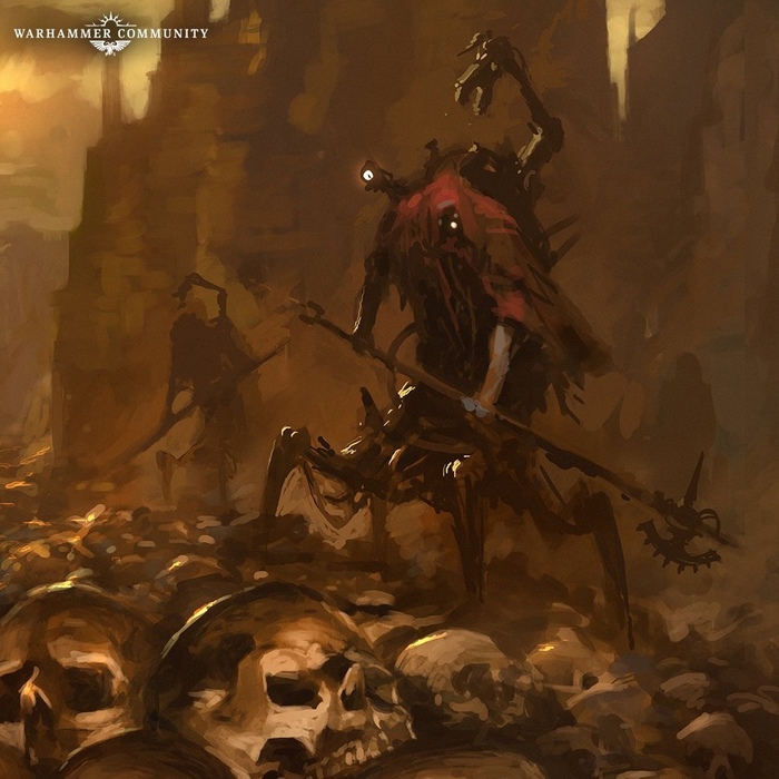 В Империуме настолько всё плохо, что техножрецы стали подрабатывать на стройке у Кхорна