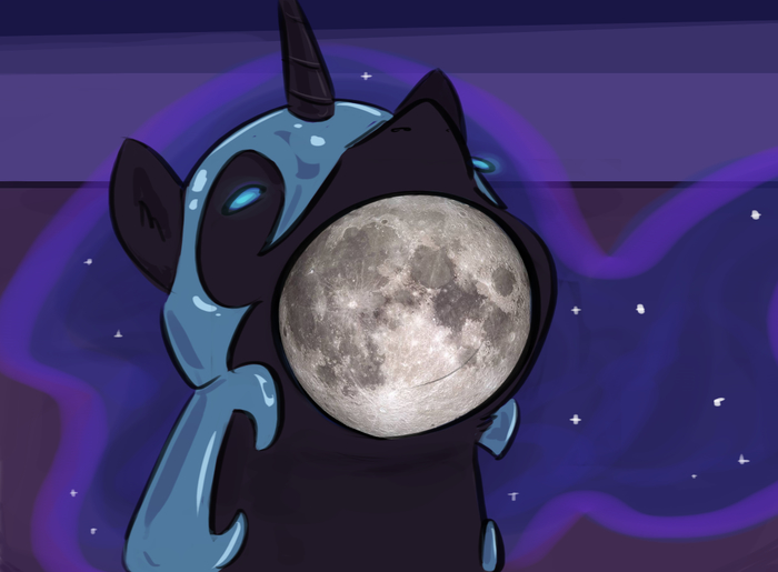  ,      ? My Little Pony, Princess Luna, , Pop Cat