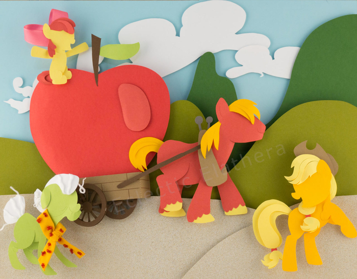   My Little Pony, Applejack, Applebloom, Big Macintosh, Granny Smith