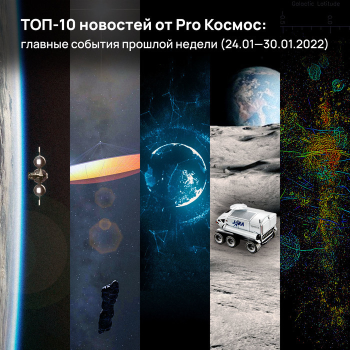 ТОП-10 новостей от Pro Космос: главные события прошлой недели (24.01—30.01.2022)