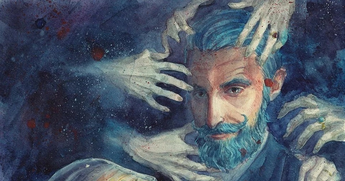 Иллюстрация К Синей Бороде