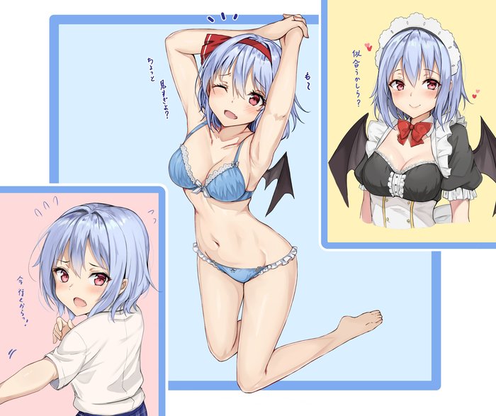   Touhou, Remilia Scarlet, , Anime Art, Amagi626, ,  , , ,  , 