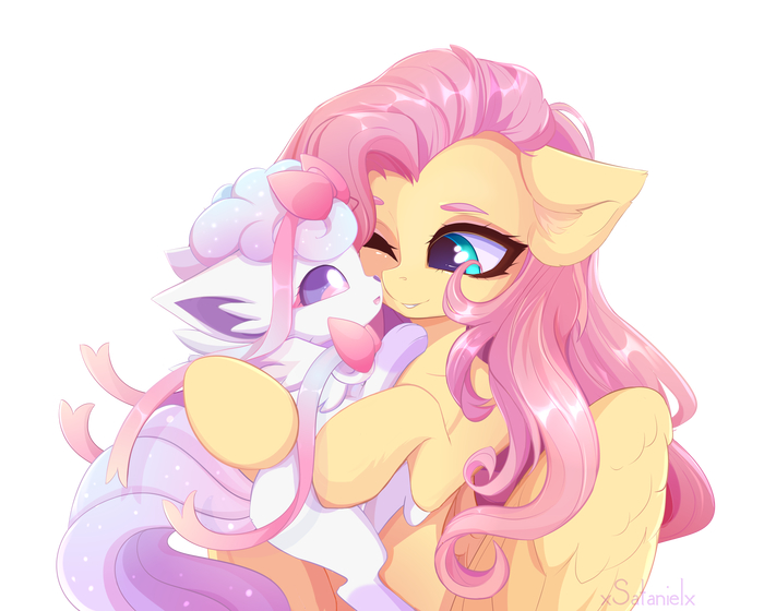    My Little Pony, Fluttershy, Ponyart, , Xsatanielx