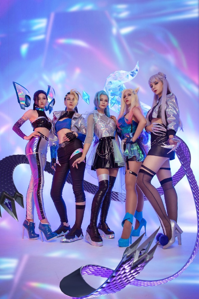 KDA by cosband Vulpines , League of Legends, KDA, Ahri, Kaisa, Akali, Seraphine, Evelynn, 