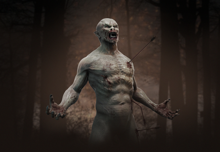 Ghoul hunting 3D , 3D, , Zbrush, 3D , 