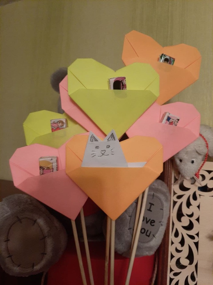 Оригами сердце без клея и ножниц Как сделать сердечко маме из бумаги своими руками А4 ОРИГАМИ