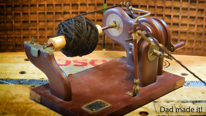 Самодельная моталка для перемотки пряжи в клубки