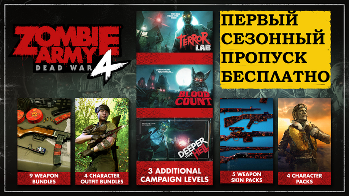 [Steam] Zombie Army 4: Season Pass One стал бесплатным Steam, Халява, Компьютерные игры, DLC, Zombie Army 4