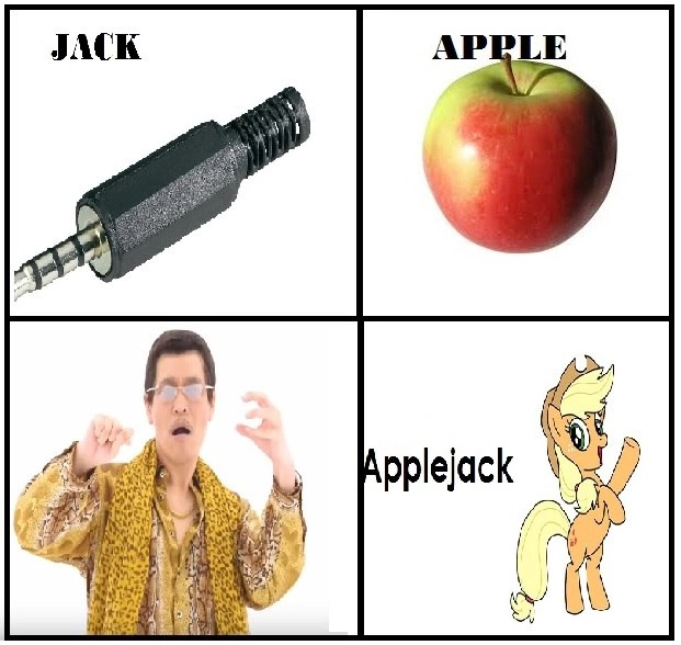 Applejack , Applejack, Pen-pineapple-apple-pen, Pikotaro, My Little Pony