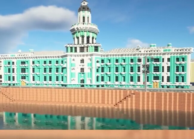 Над Петербургом можно пролететь во вселенной Minecraft