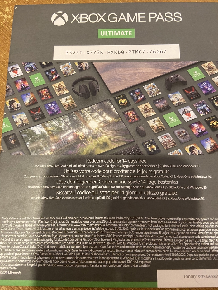 14  Xbox game pass   