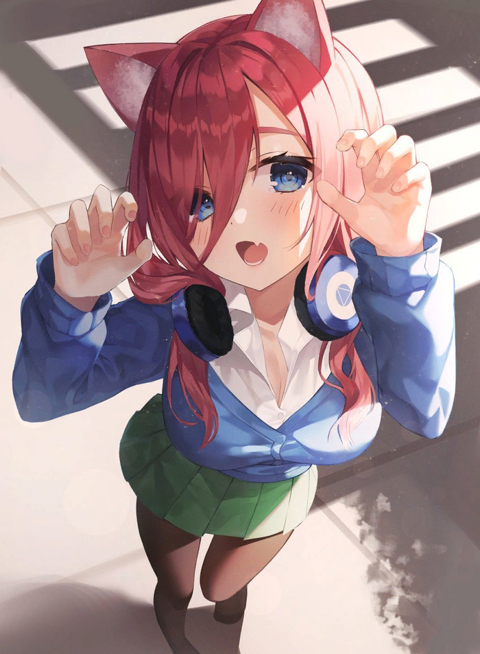  Gotoubun No Hanayome, Nakano Miku, Anime Art, , Animal Ears