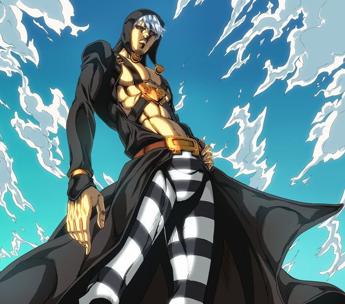 Diavolo &Risotto Nero , , Anime Art, Jojos Bizarre Adventure, Vento Aureo, Diavolo, King Crimson, Risotto Nero, 