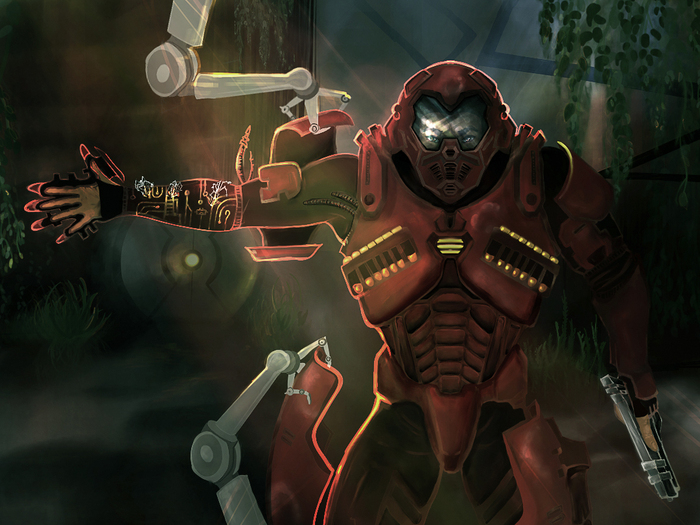 Высокотехнологичный экзоскелет