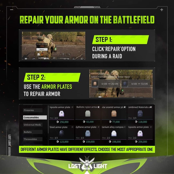 РЕМОНТ БРОНИ НА ПОЛЕ БОЯ