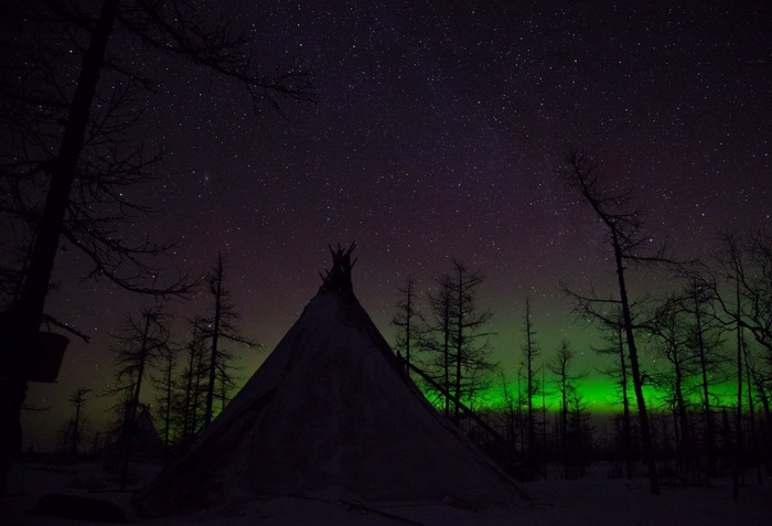 Ночь на Ямале выглядит примерно так...