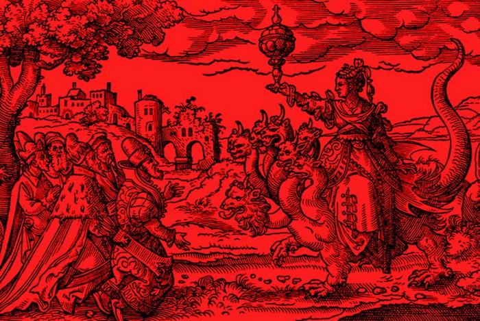 Блудница вавилонская на Древнем Драконе