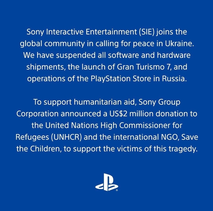 санкции sony playstation