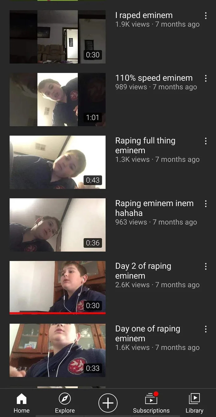  Eminem  ... , Eminem, YouTube