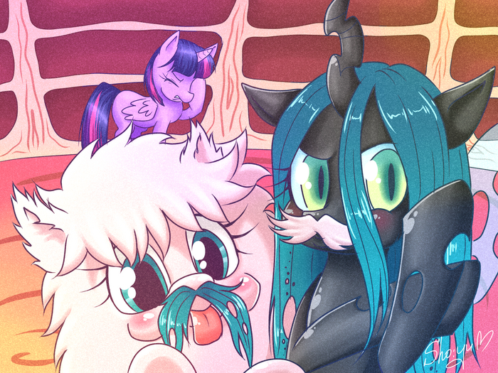    My Little Pony, Original Character, Queen Chrysalis, Twilight Sparkle, Fluffle Puff